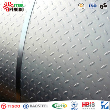 Placa de acero a cuadros suave (Q235, Ss400 ASTM A36)